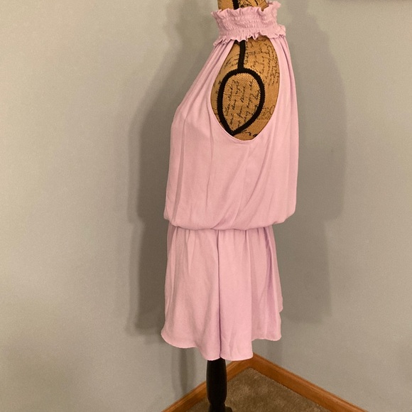 Amanda Uprichard Lavender Halter Mini Dress Women Size M - Picture 4 of 12